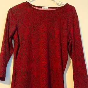Red black blouse Star CCC